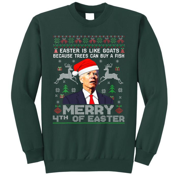 Merry 4th Of Easter Funny Biden Ugly Christmas Sweater  Sweatshirt