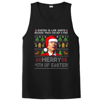 Merry 4th Of Easter Funny Biden Ugly Christmas Sweater PosiCharge Competitor Tank