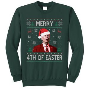 Merry 4th Of Easter Funny Joe Biden Christmas Ugly Sweater  Sweatshirt