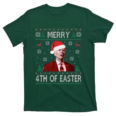 Merry 4th Of Easter Funny Joe Biden Christmas Ugly Sweater  T-Shirt