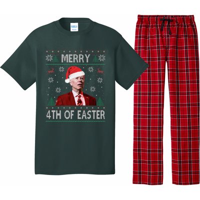 Merry 4th Of Easter Funny Joe Biden Christmas Ugly Sweater  Pajama Set