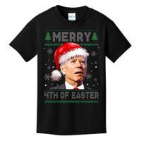 Merry 4th Of Easter Funny Christmas Ugly Sweater Kids T-Shirt