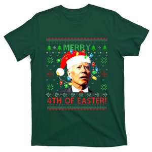 Merry 4th Of Easter Santa Joe Biden Ugly Christmas Sweater  T-Shirt