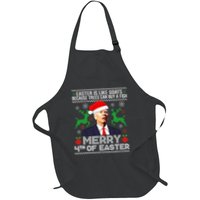 Merry 4th Of Easter Funny Christmas Ugly Sweater Apron