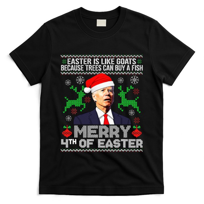 Merry 4th Of Easter Funny Christmas Ugly Sweater T-Shirt