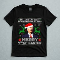 Merry 4th Of Easter Funny Christmas Ugly Sweater T-Shirt