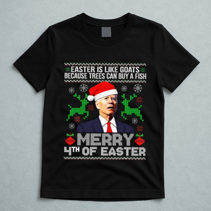 Merry 4th Of Easter Funny Christmas Ugly Sweater T-Shirt