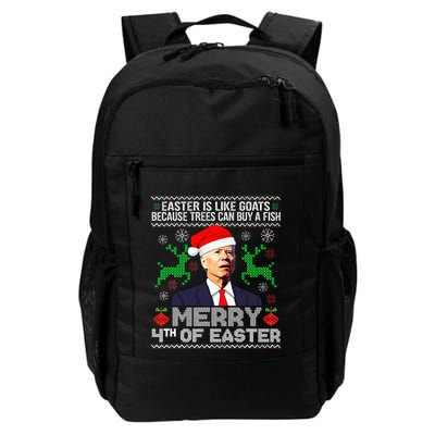 Merry 4th Of Easter Funny Christmas Ugly Sweater Backpack