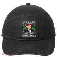 Merry 4th Of Easter Funny Christmas Ugly Sweater 7-Panel Snapback Hat