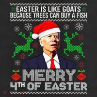 Merry 4th Of Easter Funny Christmas Ugly Sweater 11oz C Handle Ceramic Mug