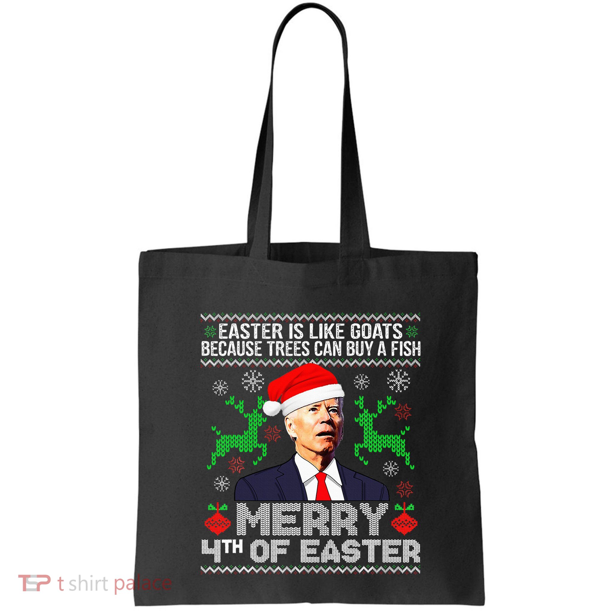Merry 4th Of Easter Funny Christmas Ugly Sweater Bag