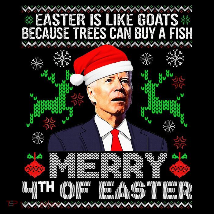Merry 4th Of Easter Funny Christmas Ugly Sweater Poster
