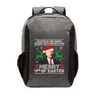 Merry 4th Of Easter Funny Christmas Ugly Sweater Vector Backpack