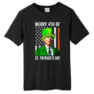 Merry 4th Of July Joe Biden St Patricks Day Leprechaun Hat Tall Fusion ChromaSoft Performance T-Shirt