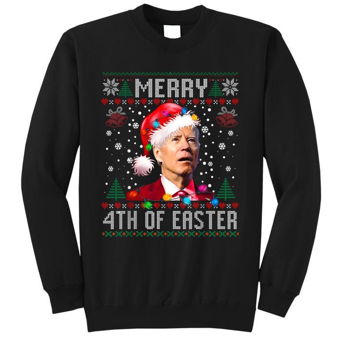 Merry 4th Of Easter Funny Joe Biden Christmas Ugly Sweater Sweatshirt