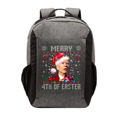 Merry 4th Of Easter Funny Joe Biden Christmas Ugly Sweater Vector Backpack