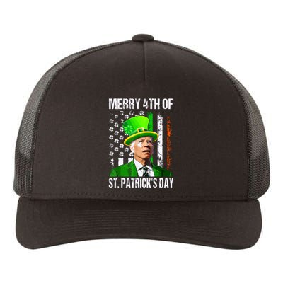 Merry 4th Of St Patricks Day Funny Joe Biden Leprechaun Hat Yupoong Adult 5-Panel Trucker Hat