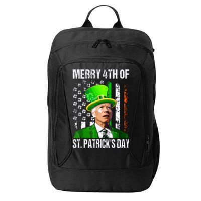 Merry 4th Of St Patricks Day Funny Joe Biden Leprechaun Hat City Backpack