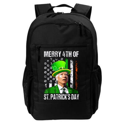 Merry 4th Of St Patricks Day Funny Joe Biden Leprechaun Hat Daily Commute Backpack