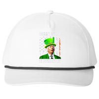 Merry 4th Of St Patricks Day Funny Joe Biden Leprechaun Hat Snapback Five-Panel Rope Hat