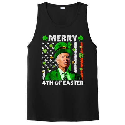 Merry 4th Of St Patricks Day Joe Biden Leprechaun Hat Clover PosiCharge Competitor Tank