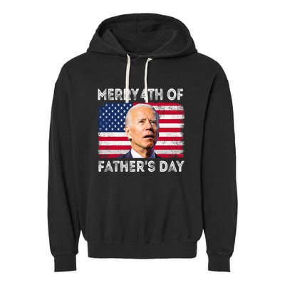 Merry 4th Of July Shirts Fathers Day 4th Of July Garment-Dyed Fleece Hoodie