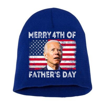 Merry 4th Of July Shirts Fathers Day 4th Of July Short Acrylic Beanie