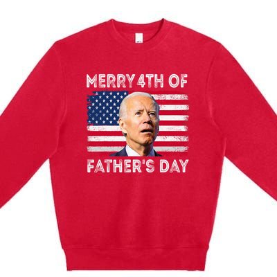 Merry 4th Of July Shirts Fathers Day 4th Of July Premium Crewneck Sweatshirt