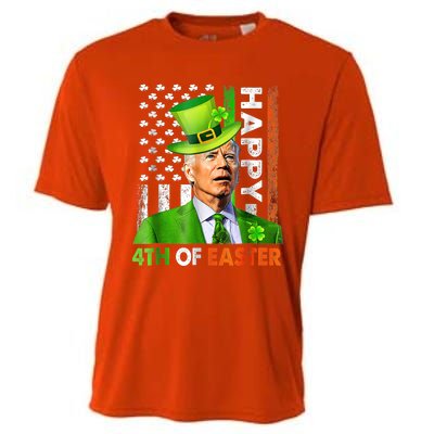 Merry 4th Of St Patricks Day Joe Biden Leprechaun Hat Clover Gift Cooling Performance Crew T-Shirt