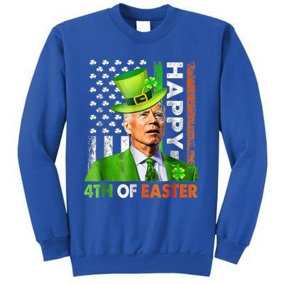 Merry 4th Of St Patricks Day Joe Biden Leprechaun Hat Clover Gift Sweatshirt