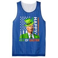 Merry 4th Of St Patricks Day Joe Biden Leprechaun Hat Clover Gift Mesh Reversible Basketball Jersey Tank