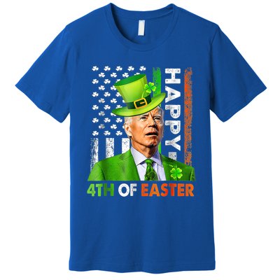 Merry 4th Of St Patricks Day Joe Biden Leprechaun Hat Clover Gift Premium T-Shirt