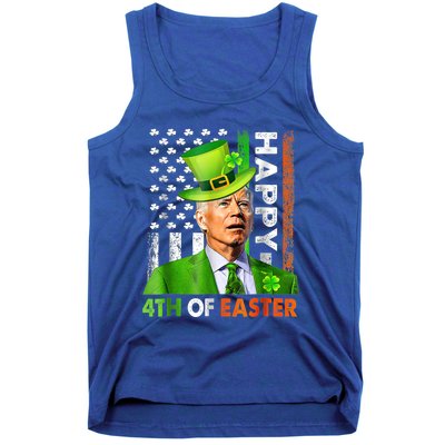 Merry 4th Of St Patricks Day Joe Biden Leprechaun Hat Clover Gift Tank Top