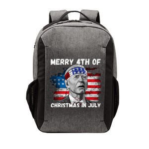 Merry 4th Of Christmas In July Funny Biden Vector Backpack