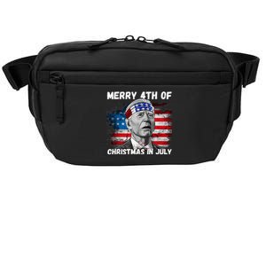 Merry 4th Of Christmas In July Funny Biden Crossbody Pack