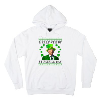 Merry 4th Of St Patrick's Day Funny Joe Biden Gift Hoodie