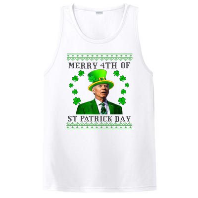 Merry 4th Of St Patrick's Day Funny Joe Biden Gift PosiCharge Competitor Tank