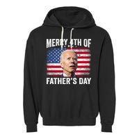 Merry 4th Of July Shirts Fathers Day 4th Of July Garment-Dyed Fleece Hoodie