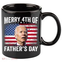 Merry 4th Of July Shirts Fathers Day 4th Of July 11oz C Handle Ceramic Mug