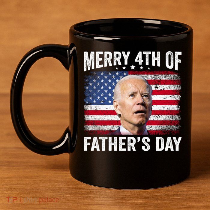 Merry 4th Of July Shirts Fathers Day 4th Of July 11oz C Handle Ceramic Mug