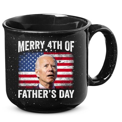 Merry 4th Of July Shirts Fathers Day 4th Of July 15oz Campfire Ceramic Mug