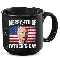 Merry 4th Of July Shirts Fathers Day 4th Of July 15oz Campfire Ceramic Mug