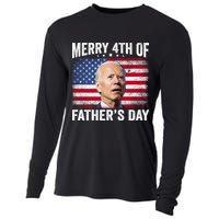 Merry 4th Of July Shirts Fathers Day 4th Of July Cooling Performance Long Sleeve Crew