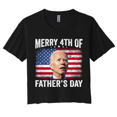 Merry 4th Of July Shirts Fathers Day 4th Of July Crop Top