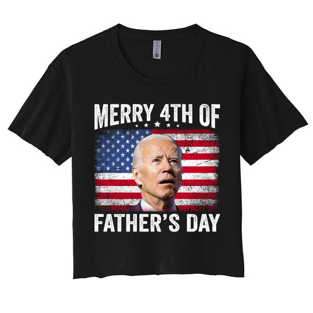 Merry 4th Of July Shirts Fathers Day 4th Of July Crop Top