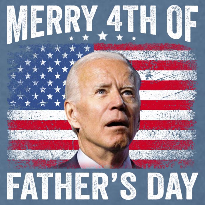 Merry 4th Of July Shirts Fathers Day 4th Of July Garment-Dyed Sweatshirt