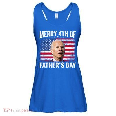 Merry 4th Of July Shirts Fathers Day 4th Of July Ladies Essential Flowy Tank