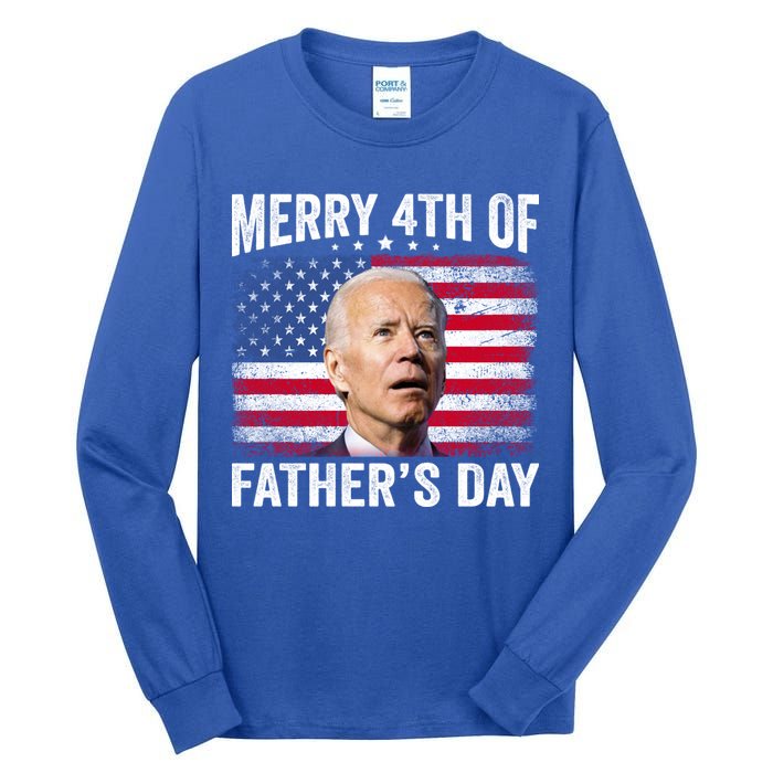 Merry 4th Of July Shirts Fathers Day 4th Of July Tall Long Sleeve T-Shirt
