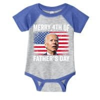 Merry 4th Of July Shirts Fathers Day 4th Of July Infant Baby Jersey Bodysuit
