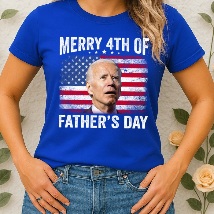 Merry 4th Of July Shirts Fathers Day 4th Of July Womens T-Shirt